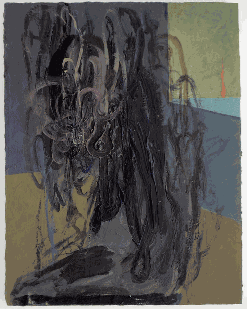 Struggle (5), 1993, Acrylic on board, 14 1/2 x 11 in