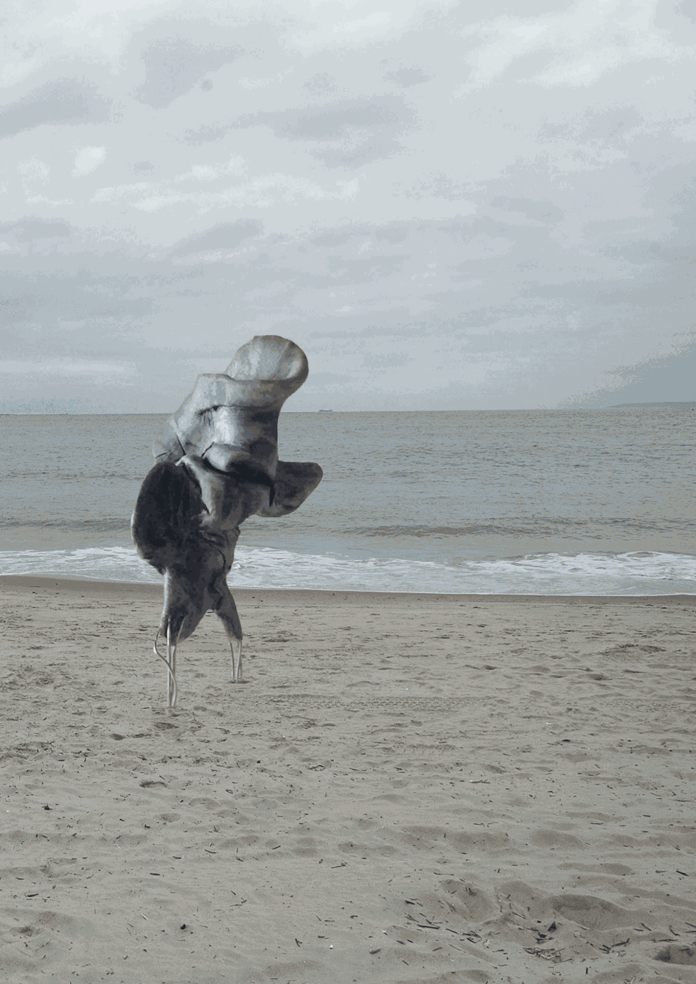 Marcia Grostein, They went for a swim II, 2011, resin and fiber epoxy, 6 ft height