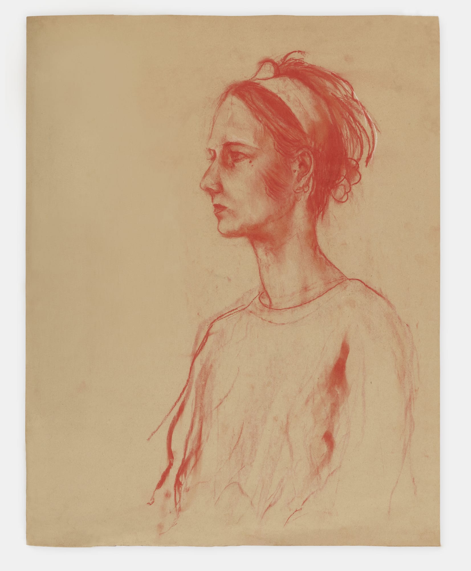 Red Chalk Portrait chalk on paper 76 x 59.4cm 1985