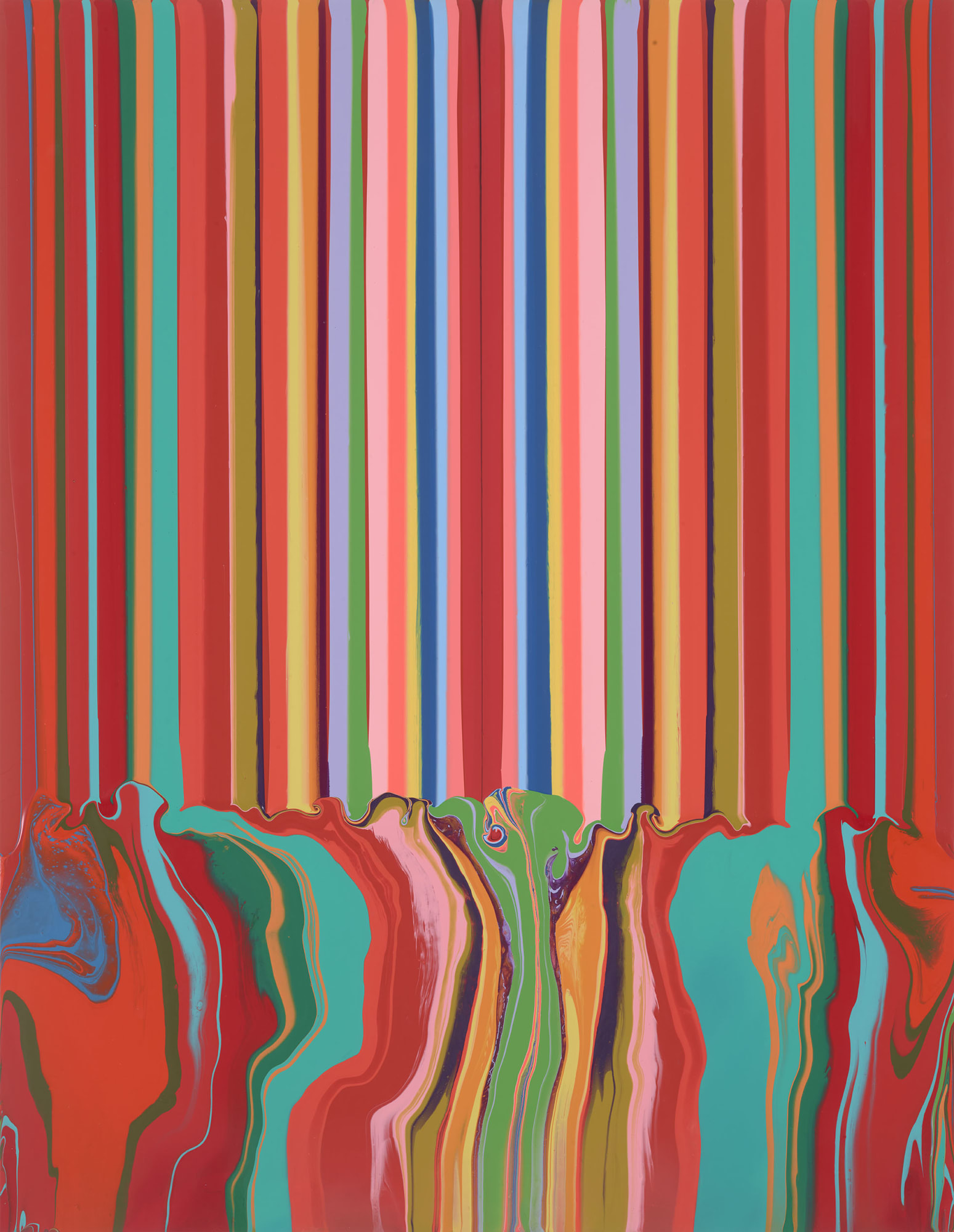 Up Front acrylic on aluminium mounted onto aluminium panel 103 x 80 cm