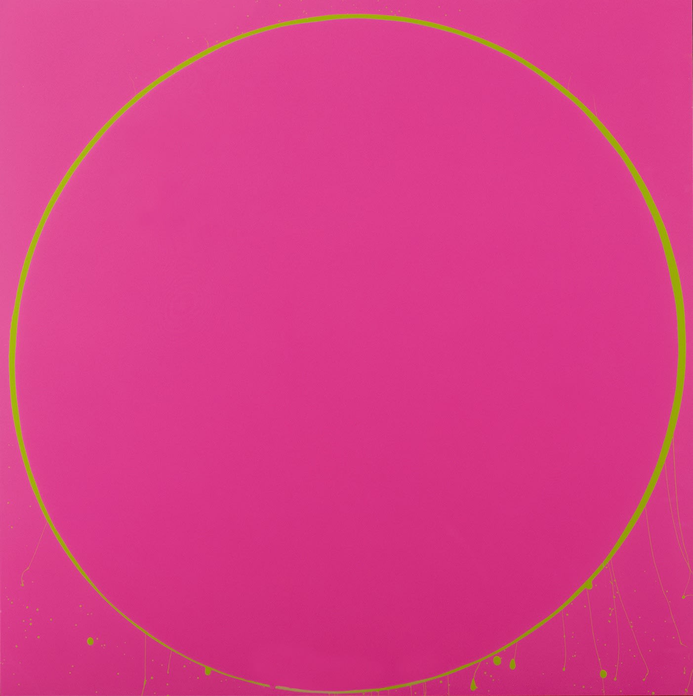 Untitled Circle Painting: Magenta/Green, 2003