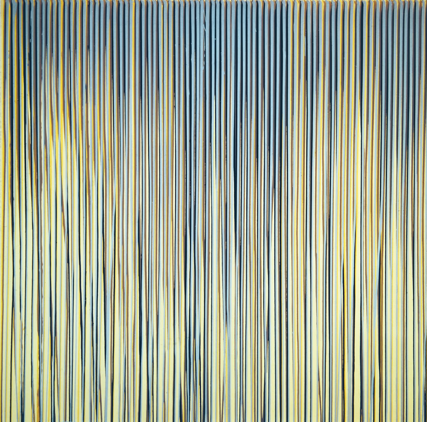 Poured Lines: Cream, Yellow, Beige, Dark Blue, Light Blue, 1993