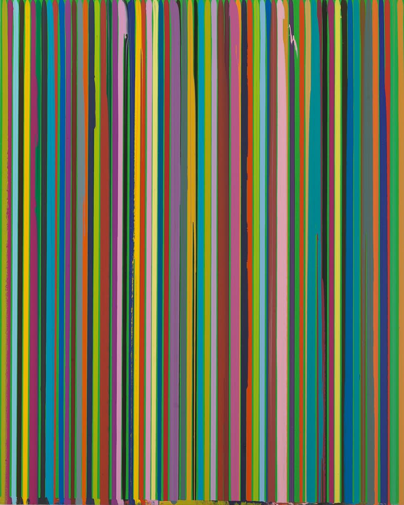Poured Lines: Green , 2007