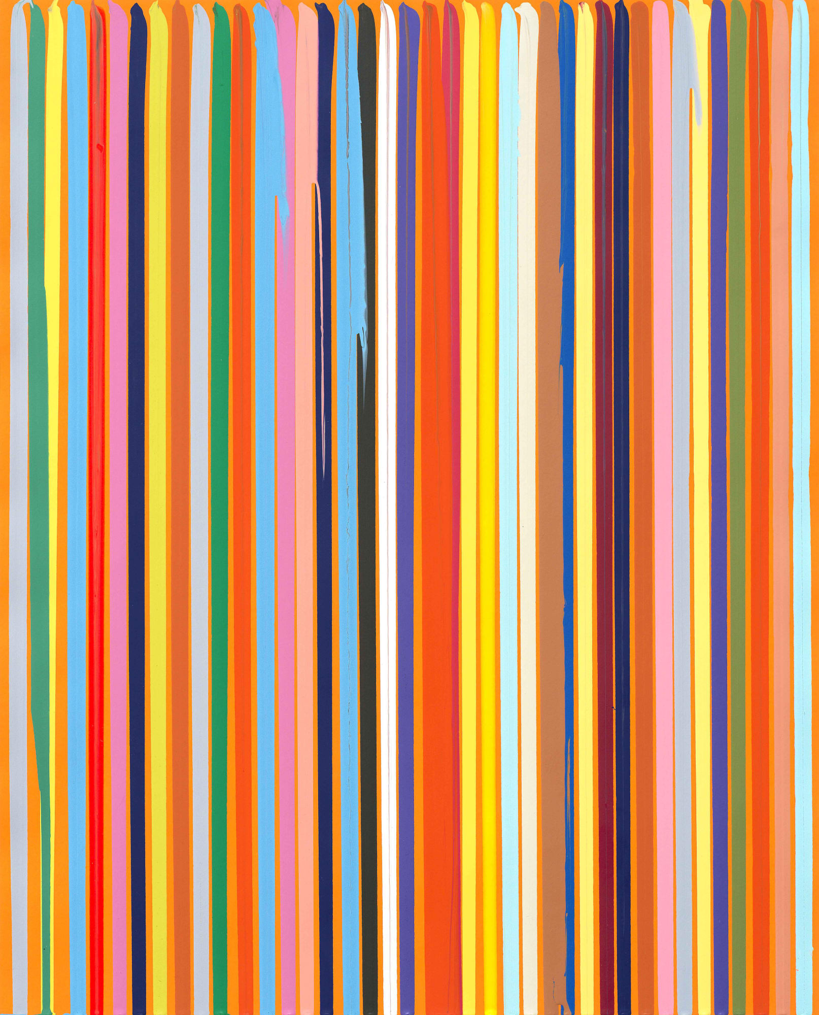Poured Lines: Orange, 2005