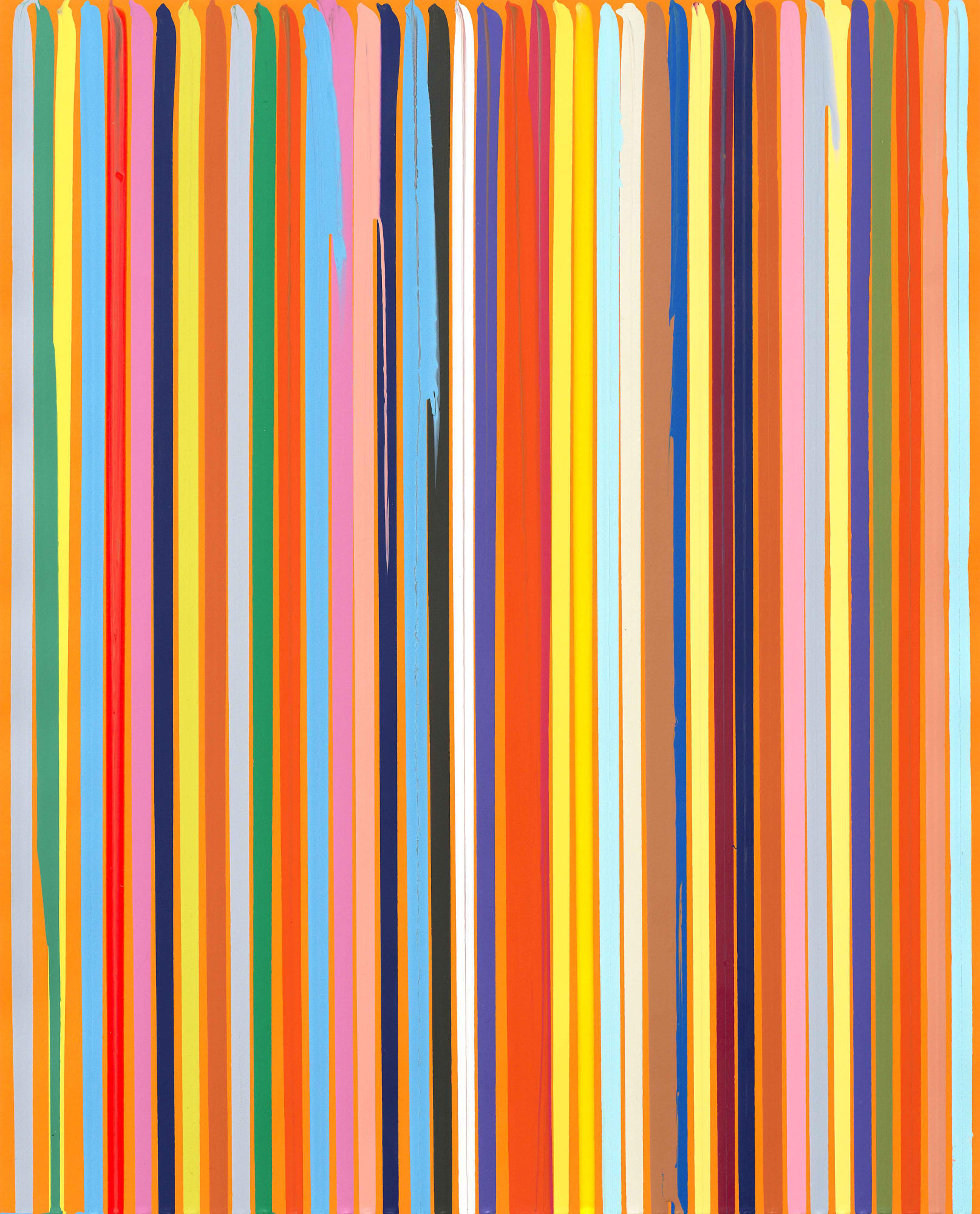 Poured Lines: Orange, 2005