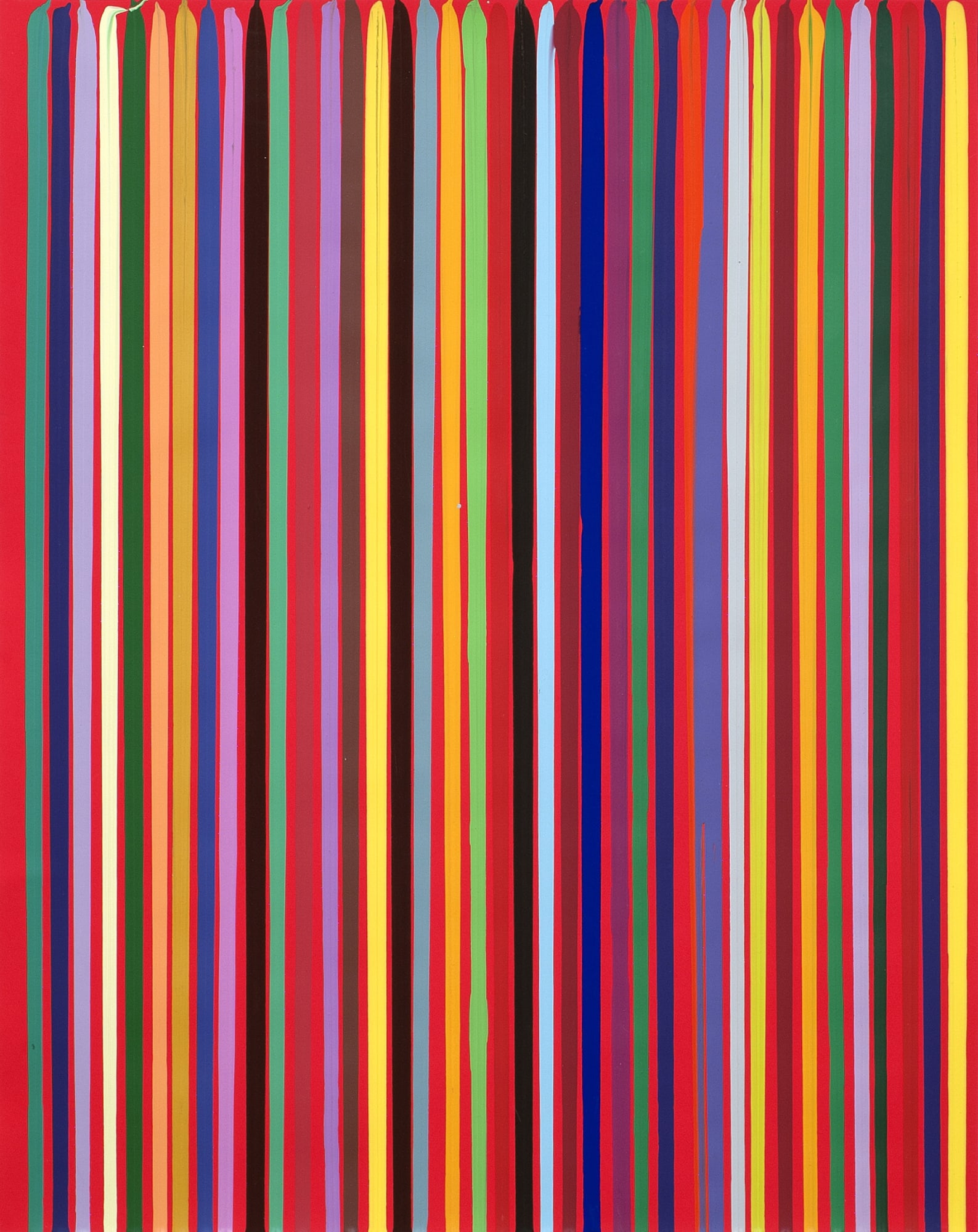 Poured Lines: Signal Red, 2006