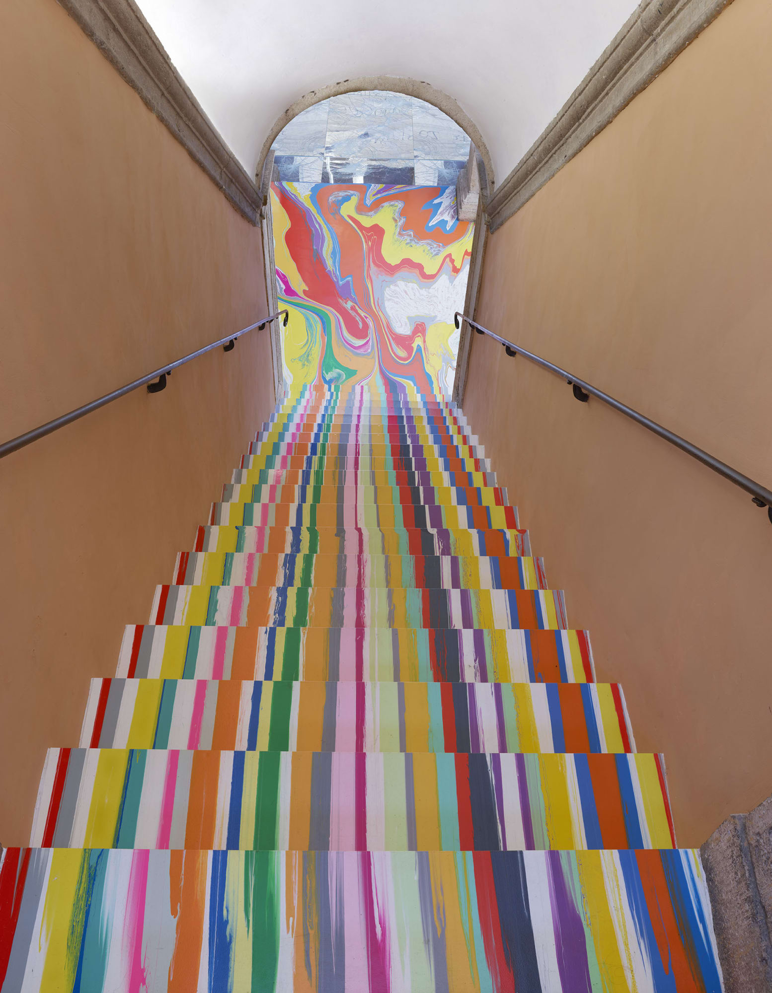Bramante Colourfall (Poured Staircase), 2021