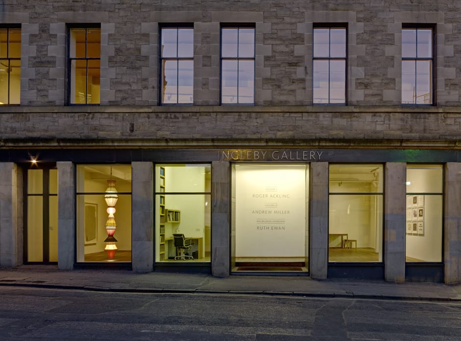 View from exterior of Ingleby Gallery
