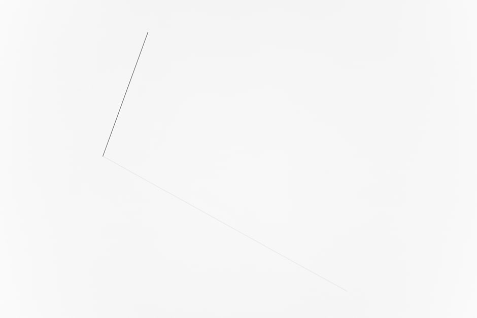 Line and Shadow 2012 household paint on wall dimensions variable