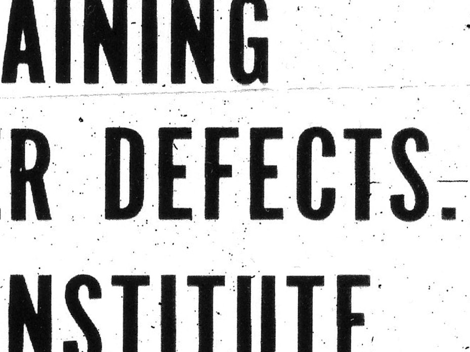 Detail of Jamie Shovlin's Billboard for Edinburgh installation