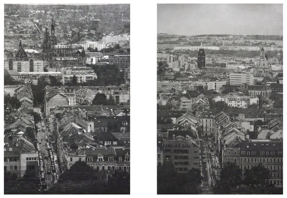 Dresden on Flickr 2012 graphite and acrylic medium on Bristol Board 63.2 x 41.9 cm (page size)