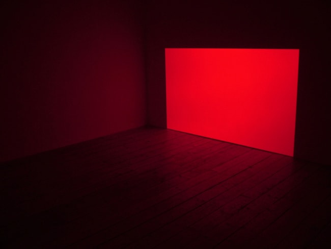 James Turrell Prado Red 1967 light projection