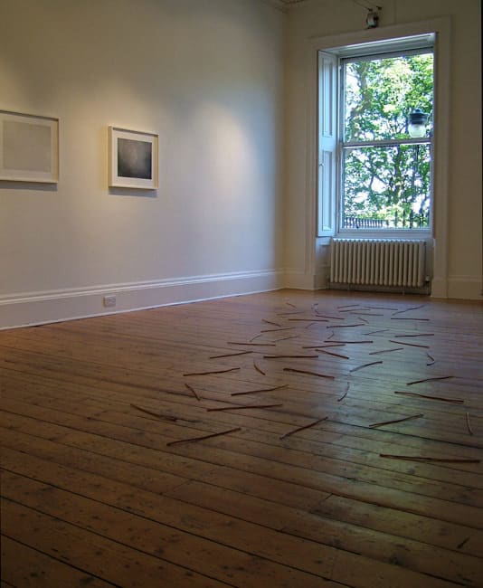 Richard Long & Vija Celmins installed at Ingleby Gallery