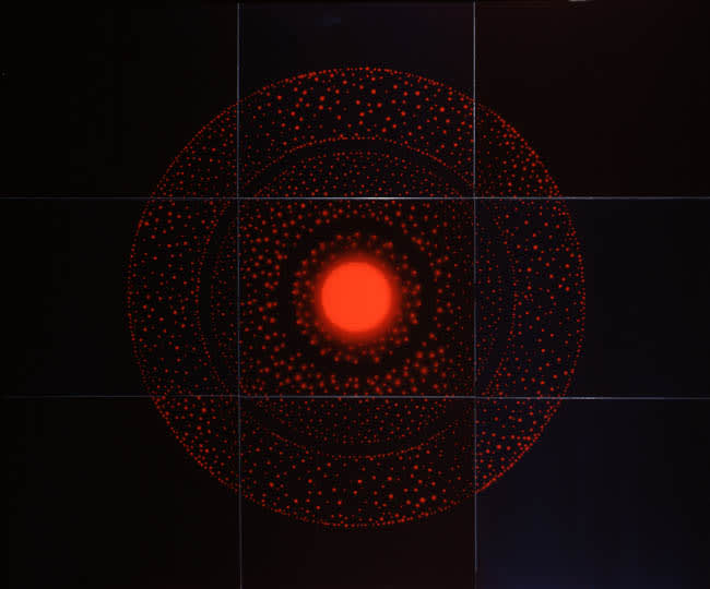 Exposure IV (9 hours of light) July (3) 2005 light, water, dye destruction print 153 x 183 cm