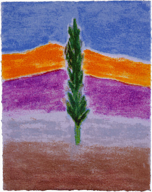 Cypress Tree, Montecastelli 2004 [Advanced Graphics] screenprint, edition of 75, signed and numbered verso 15.25cm x 12cm &pound;505 +vat framed