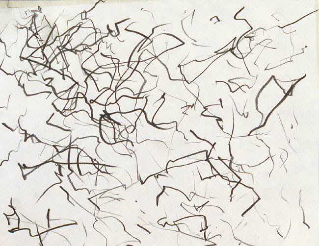Rhythms I New York, 1954 graphite on paper 8.5 x 11" paper size