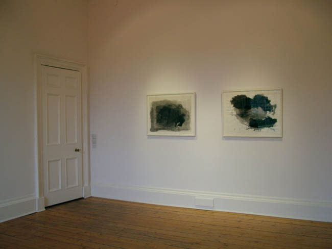 Black Study I and Black Weather c.1968 brush, ink and crayon on paper 8.25 x 10.75" paper size