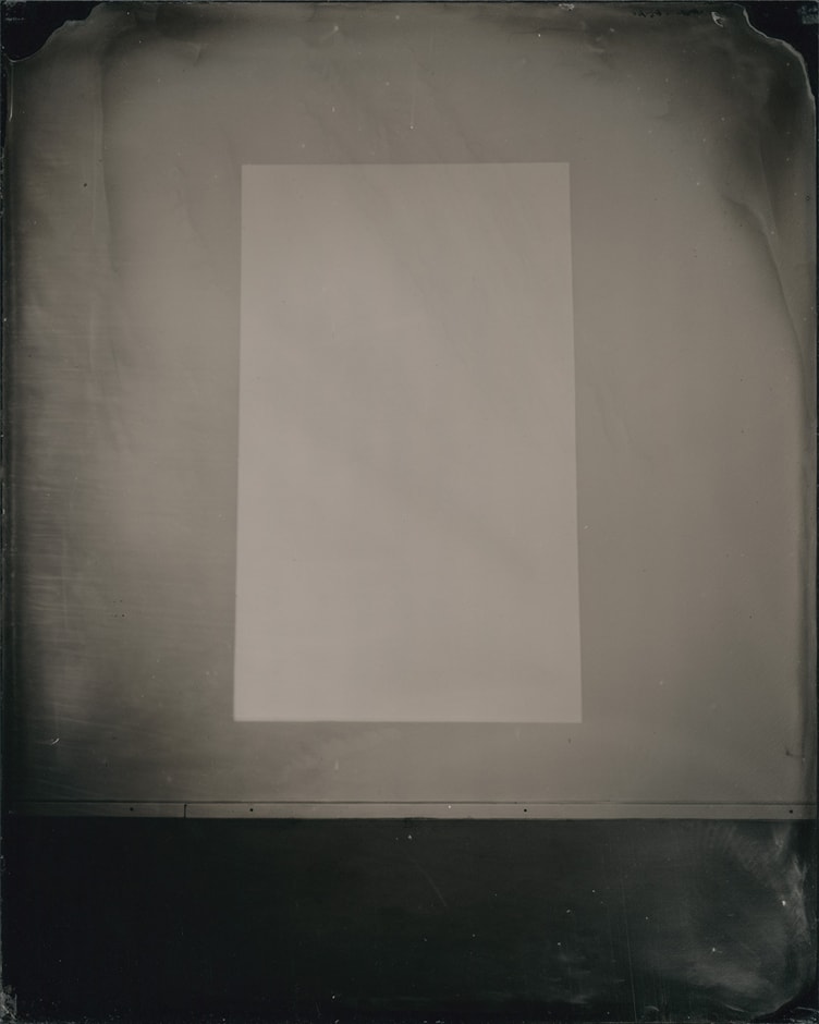 White light 2013 wet-collodion on acrylic sheet 25 x 20 cm (plate size); 44.8 x 33.8 cm (framed size)