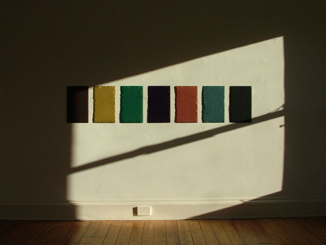 Edinburgh Slate Assembly 2006 Tempera on seven slate tiles 50.8 x 30.5cm each tile