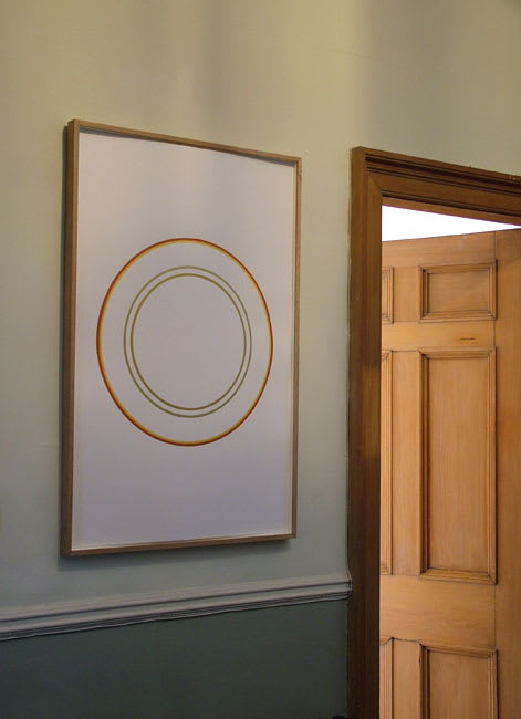 Edinburgh Circles 2006 Tempera on customised paper 70 x 102cm framed size