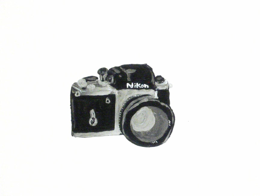 More than a Camera 1998 Mixed media on paper 20.2 x 26.5 cm