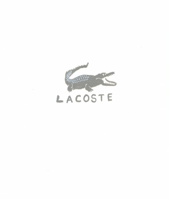 Lacoste 27 October 2003 mixed media on paper 24 x 21.5 cm (framed)
