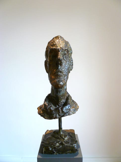 Tete de Diego au col roule 1954 Bronze 13 x 34 x 13 cm