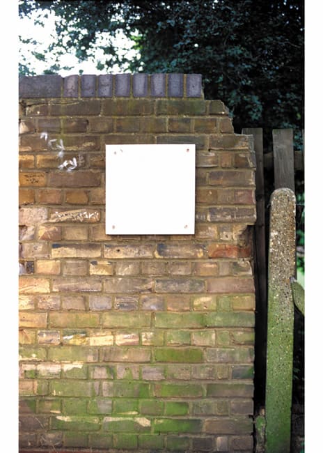 Found Monochromes of London Vol.1 #35 1997-2003 photograph, edition of 5