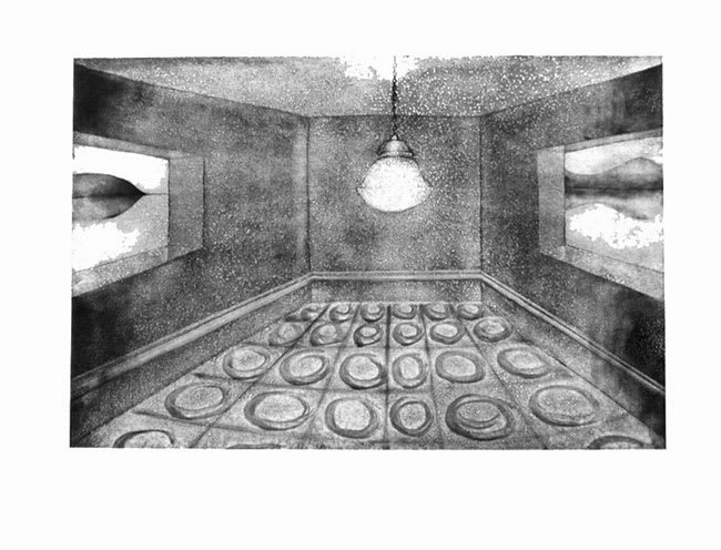 Horizon 1990 etching, edition of 60 118 x 91 cm