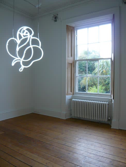 Untitled (white rose) 2007 neon, edition 2 of 3 93 x 83 cm