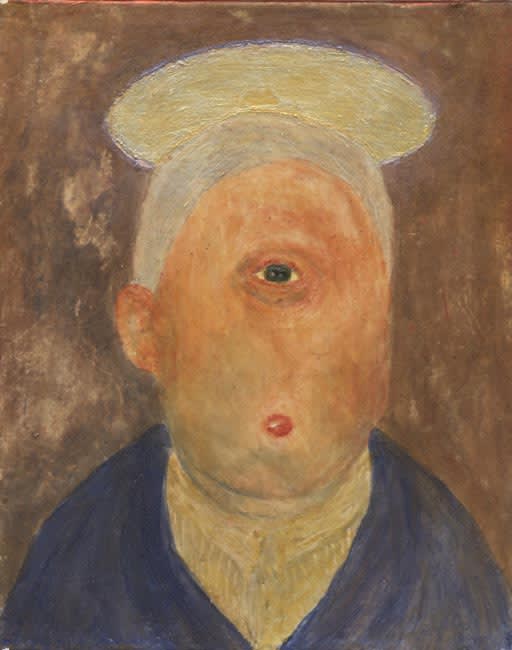 Self Cyclops egg tempura on board 16.5 x 13 cm