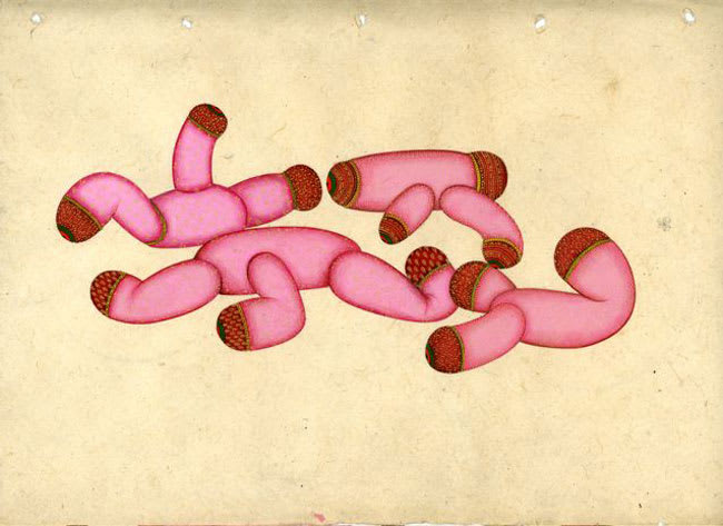 Aftermath 2007 pigment and gold on paper 30 x 21.5 cm paper size | Please contact the Gallery for further information