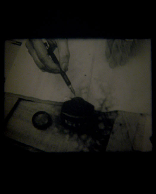 Projet pour un text, La Pluie 1969 16mm flim, 2 mins duration Collection Centre Georges Pompidou / Estate of Marcel Broodthaers