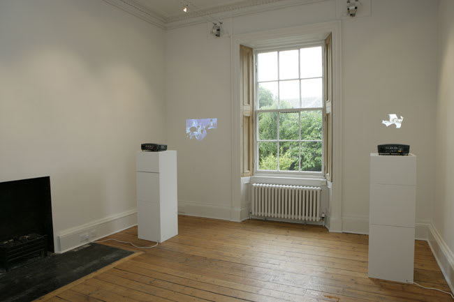 (left) Der Rechte Weg (The Right Way), (right) Der Geringste Widerstand (The Point of Least Resistance) 1983, 1981 digital video projection