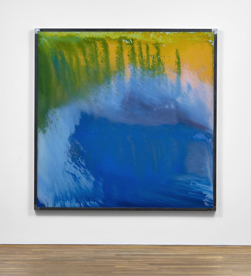 So Still I Remain 2016 household paint, double-glazing unit, steel frame 201 x 200 x 5.5 cm