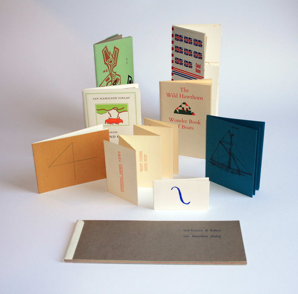 Ian Hamilton Finlay early publications including tea-leaves and fishes, 1966