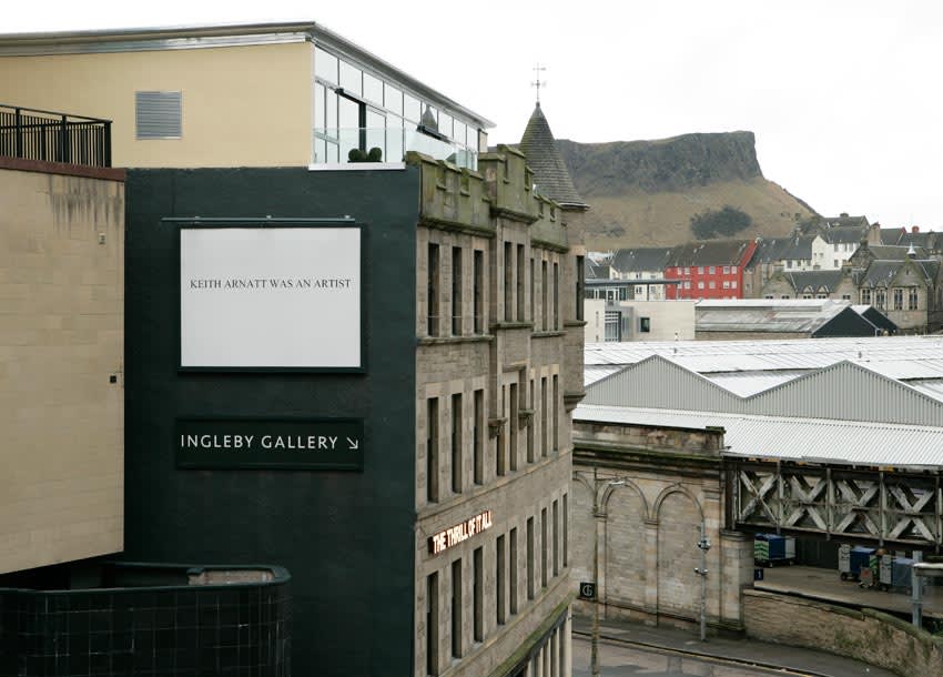 Keith Arnatt was an Artist 2010 10ft x 13.3ft billboard installation