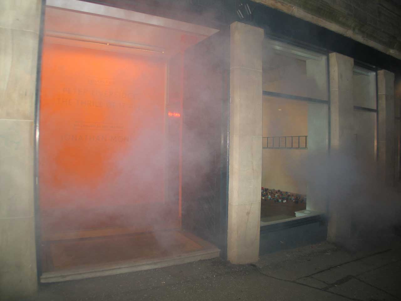 Proposal No. 57 (Smoke) 23rd February, 2010 I propose to install smoke machines in the entrance to the gallery during the private view to the exhibition Ingleby Proposals.