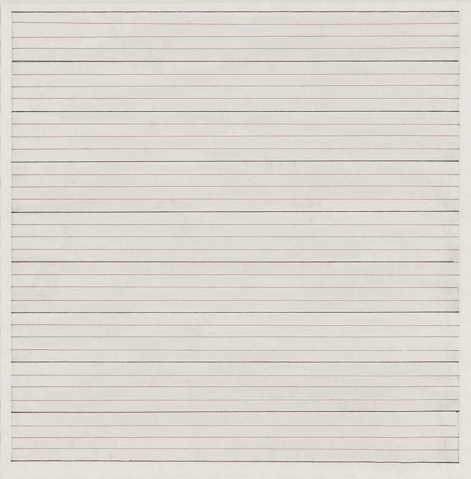 Agnes Martin Untitled, 1978 ink and graphite on paper 24.1 x 24.1 cm