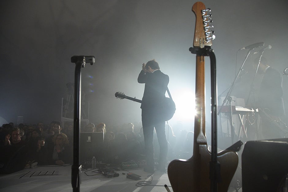 Ragnar Kjartansson A Lot of Sorrow, 2013 Single-channel video. 6 hours and 9.35 minutes. Performance by The National of their song 'Sorrow'. Performance at the VW Dome, MoMA PS1, New York as part of Sunday Sessions Photo: Elisabet Davidsdottir. Courtesy of the artist, Luhring Augustine, New York and i8 Gallery, Reykjavik