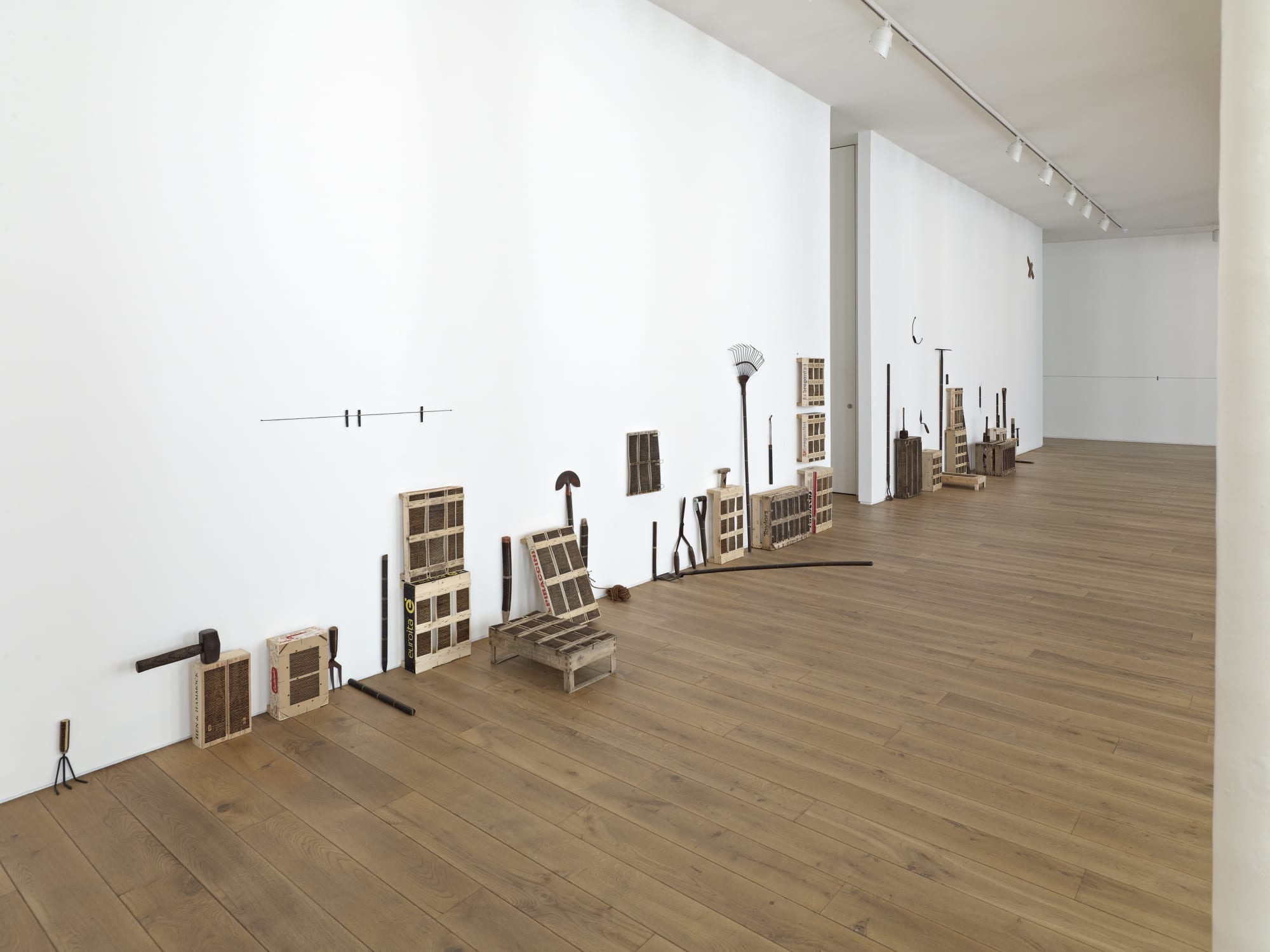 Installation view, Roger Ackling, Ingleby, Edinburgh, 3 February - 21 April 2012.