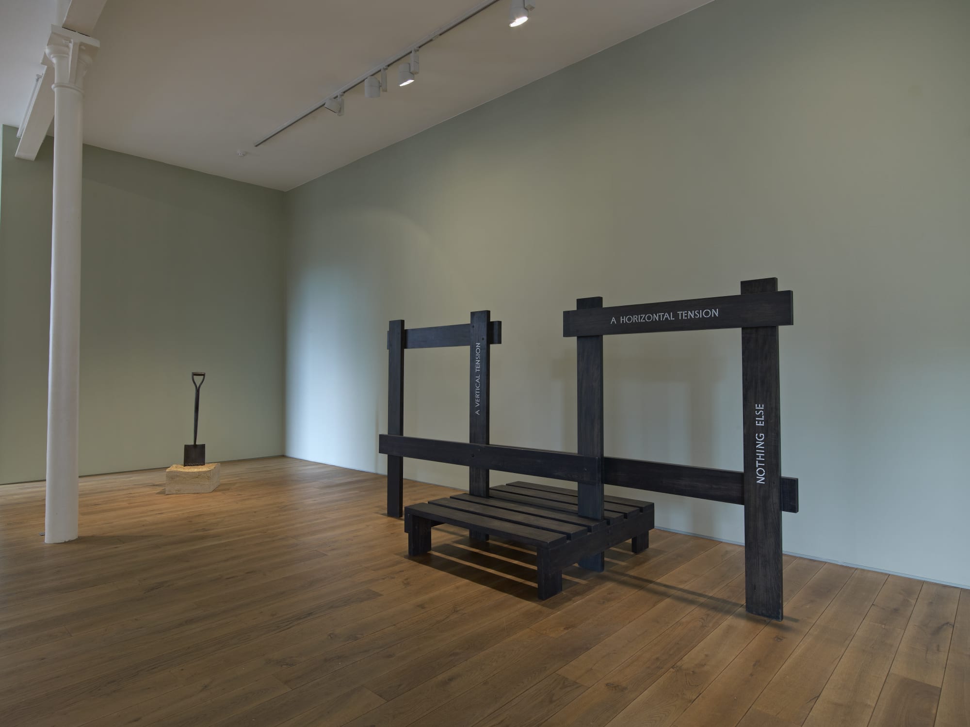 Installation view, Ian Hamilton Finlay - Twilight Remembers, Ingleby, Edinburgh, 2 August - 27 October 2012.