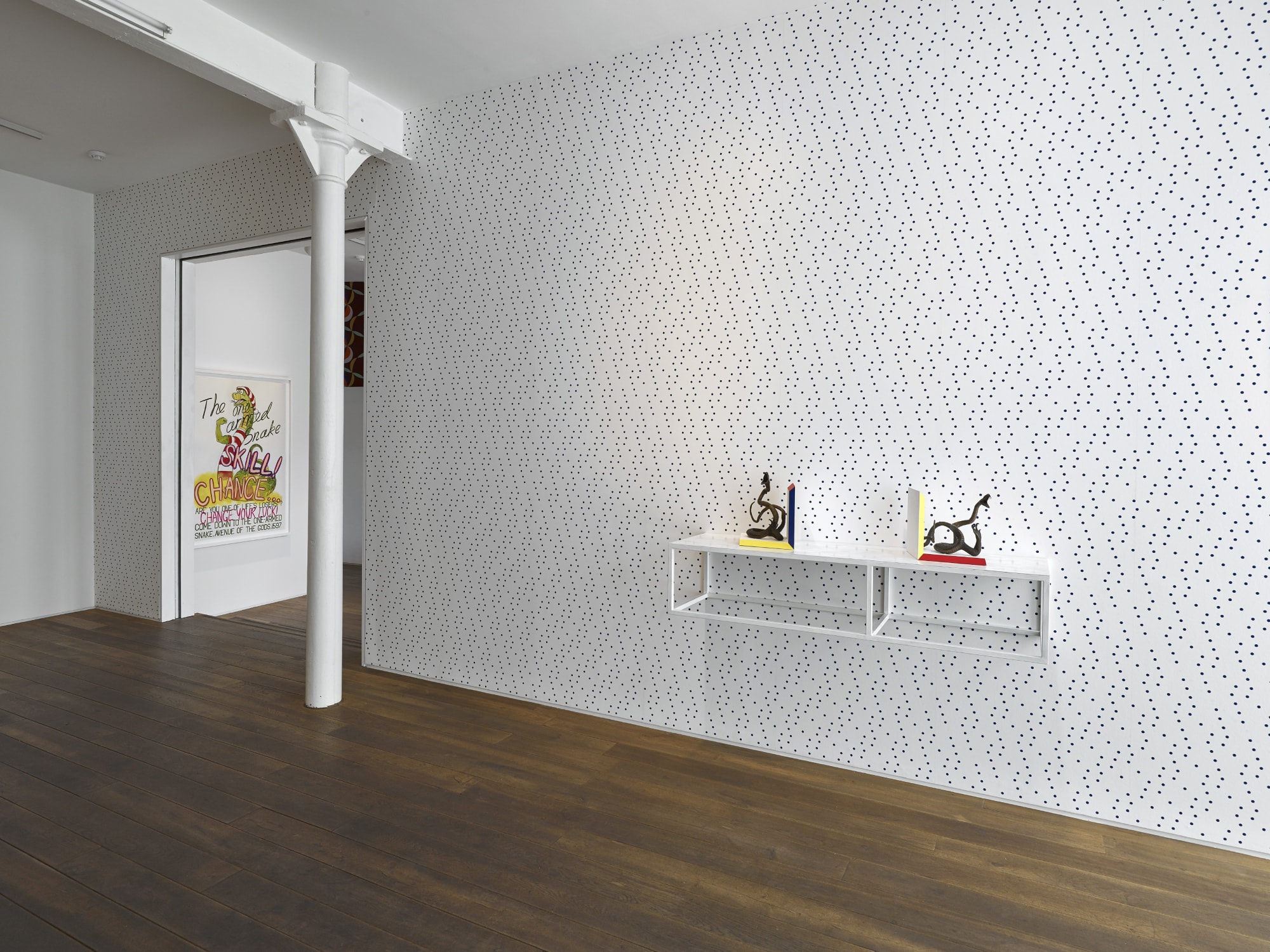 Installation view, Charles Avery: The People and Things of Onomatopoeia, Ingleby, Edinburgh, 28 July - 3 October 2015.