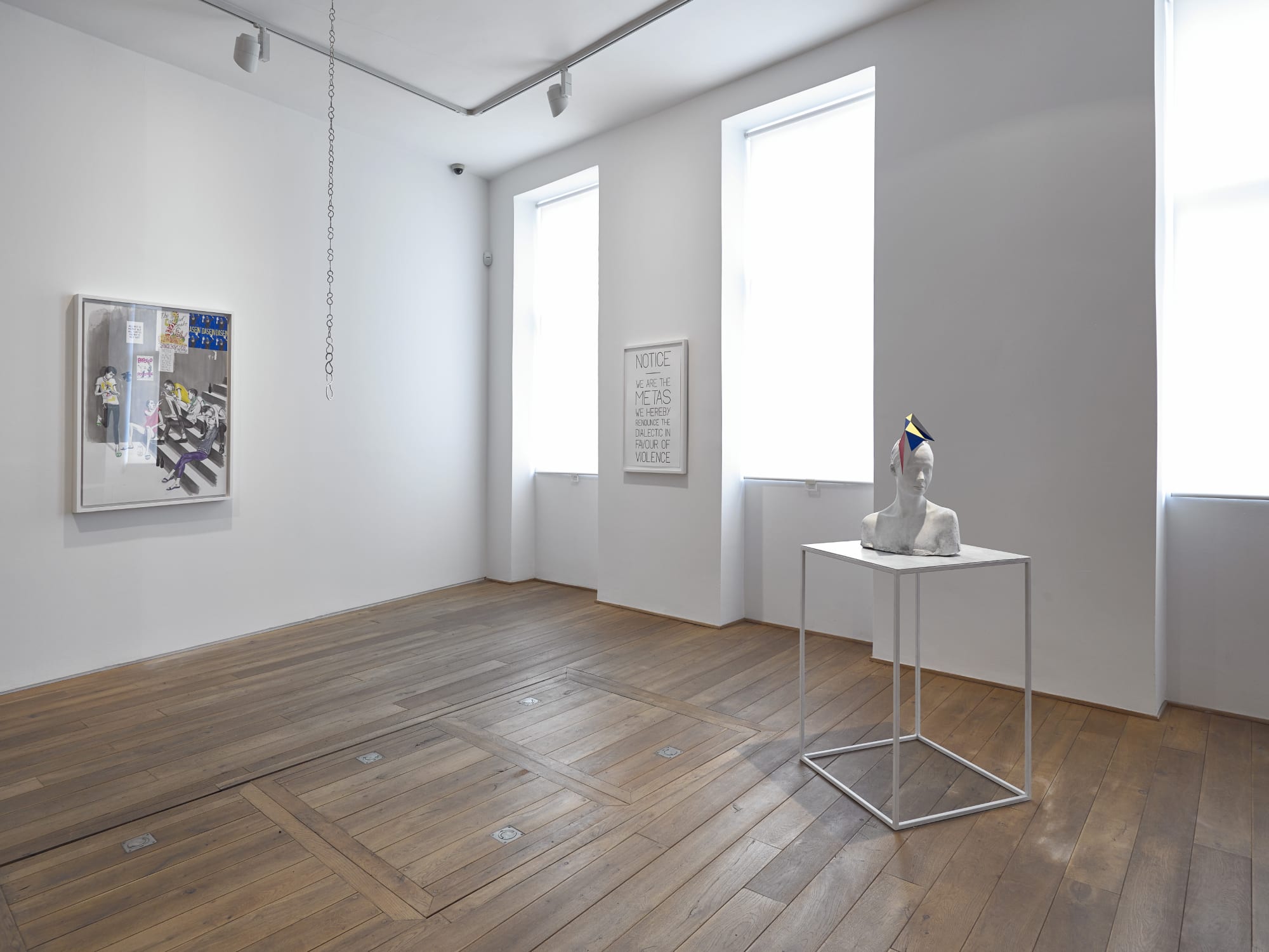 Installation view, Charles Avery: The People and Things of Onomatopoeia, Ingleby, Edinburgh, 28 July - 3 October 2015.