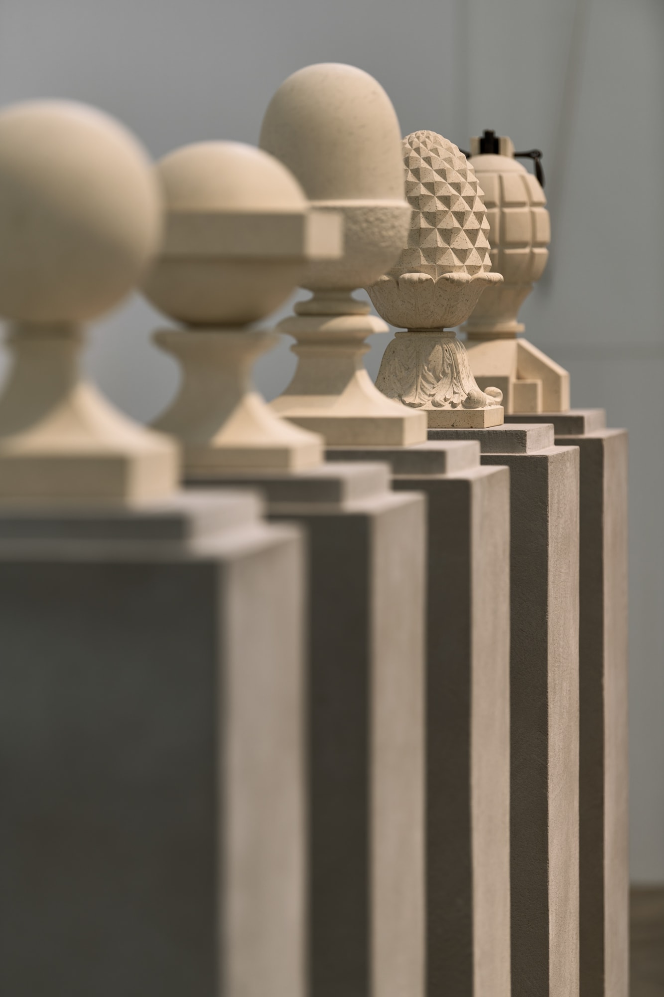 Installation view, Ian Hamilton Finlay | Fragments, 2025, Ingleby, Edinburgh. Photograph: John McKenzie.