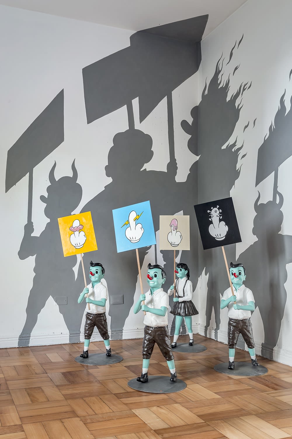 Installation view of The Invisible Cage by Víctor Castillo at Isabel Croxatto Galería. November, 2018. Credit: Sebastián González, courtesy of Isabel Croxatto Galería.