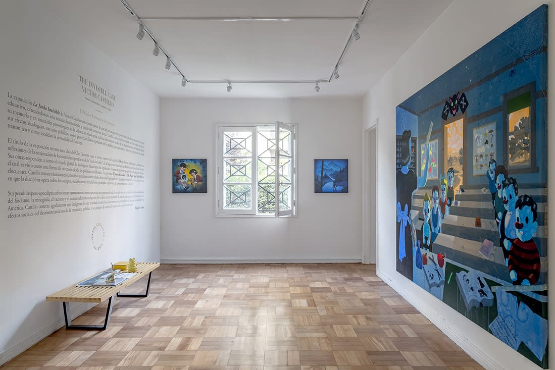 Installation view of The Invisible Cage by Víctor Castillo at Isabel Croxatto Galería. November, 2018. Credit: Sebastián González, courtesy of Isabel Croxatto Galería.