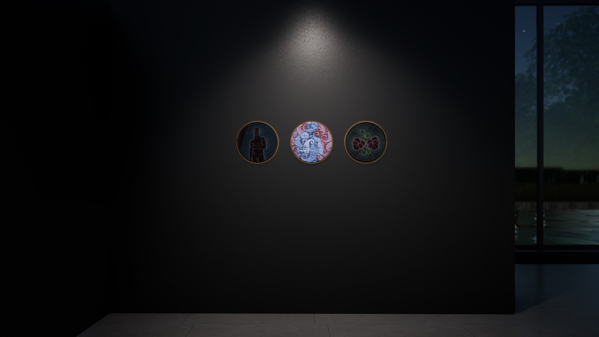 Virtual installation view of CUIR | Curated by Chiachio & Giannone.