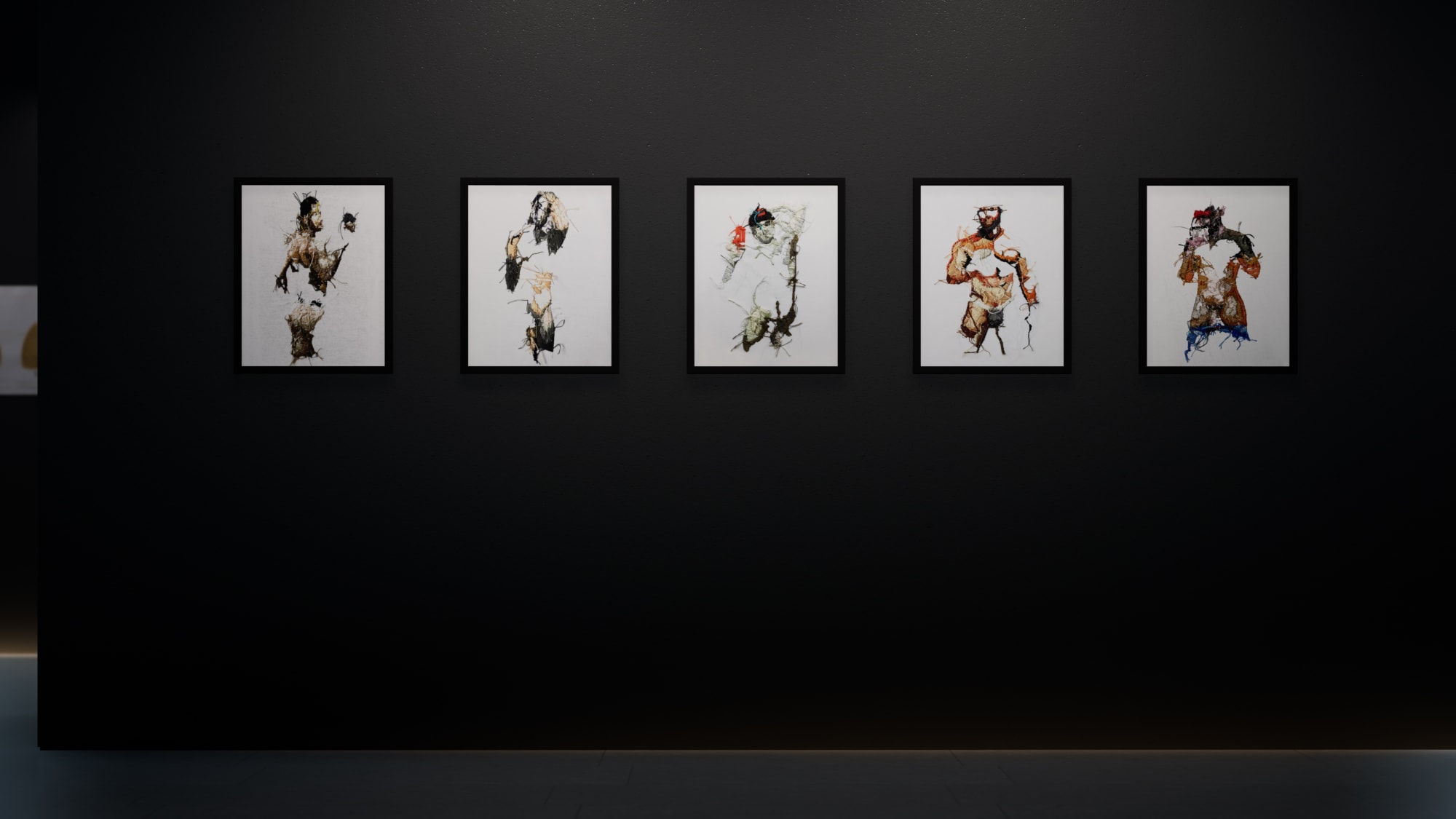 Virtual installation view of CUIR | Curated by Chiachio & Giannone.