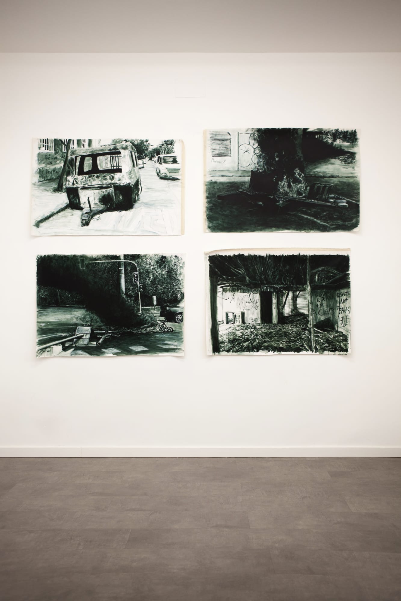 Installation view of the exhibition Ensamblajes Territoriales by Johans Peñaloza, presented by Isabel Croxatto in Galería Nueva. Madrid, Spain, June 2021. Courtesy of Isabel Croxatto Galería.